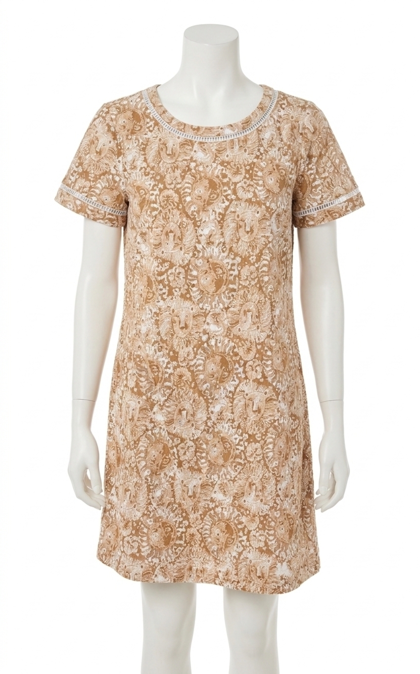 NEW LILLY PULITZER cody short sleeve dress in iced latte lil jims stuff